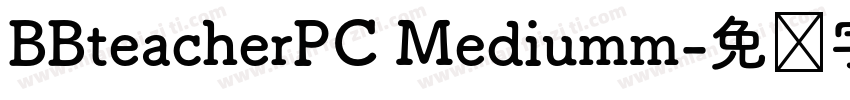 BBteacherPC Mediumm字体转换